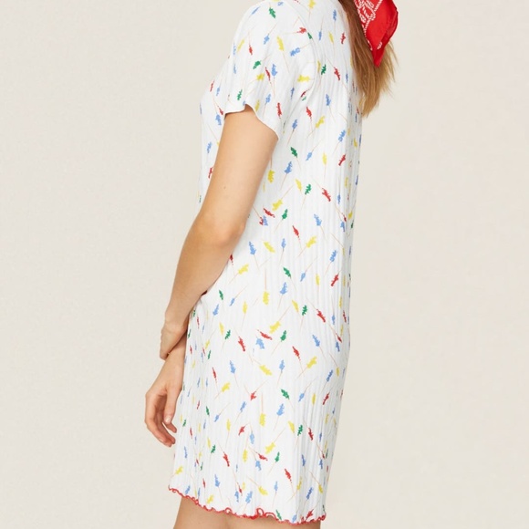 Rachel Antonoff Fitz Dress in Blue Floral - Picture 5 of 6